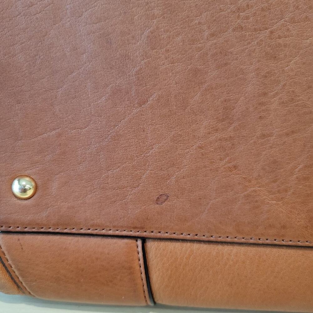 Lauren Ralph Lauren vintage leather satchel bag gold hardware - Picture 4 of 7